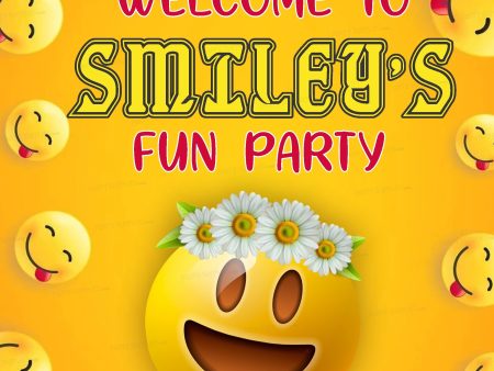 Emoji  Theme  Customized Welcome Board For Discount