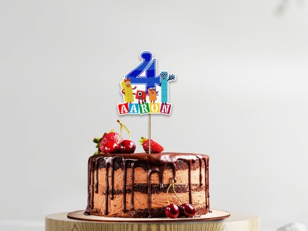 Number Blocks Theme Cake Topper Online Sale