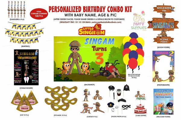 Little Singham Theme Classic Combo Kit Fashion