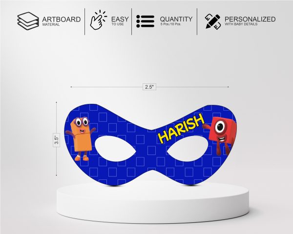 Number Blocks Theme Eye Mask For Discount