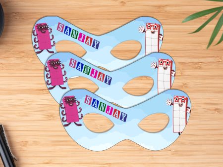 Number Blocks Theme Personalized Eye Mask Online now