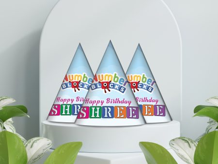 Number Blocks Theme Personalized  Hat For Discount