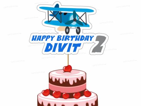 AEROPLANE THEME CUSTOMIZED CAKE TOPPER Online Hot Sale