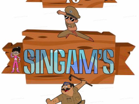 Little Singham Theme Door Poster Hot on Sale