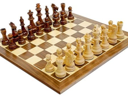 Chess Set, 15  Walnut, 3.75  King Online Sale